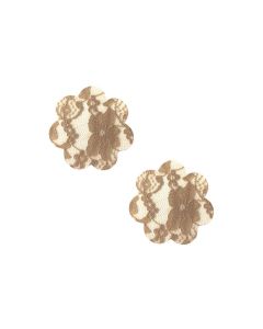 Neva Nude Lace Petal Flower Pasties - Nude O/S