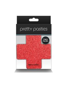 Pretty Pasties Glitter Cross - 2 Pair