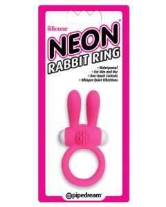 Neon Luv Touch Rabbit Ring - Pink
