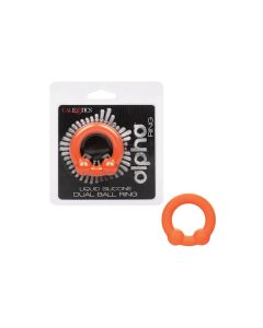 Alpha Liquid Silicone Dual Ball Ring
